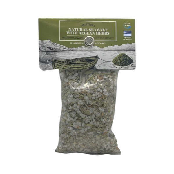 Φυσικό Θαλασσινό Αλάτι με Αιγαιοπελαγίτικα Βότανα