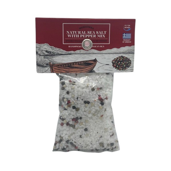 Φυσικό Θαλασσινό Αλάτι με Μείγμα Πιπεριών