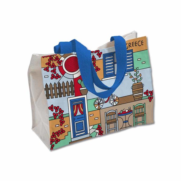 Μεγάλη Τσάντα Καφενείο-Ποδήλατο