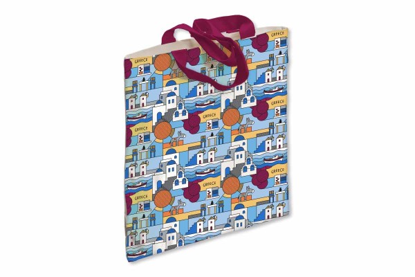 Υφασμάτινη Τσάντα Γαλάζιο του Αιγαίου