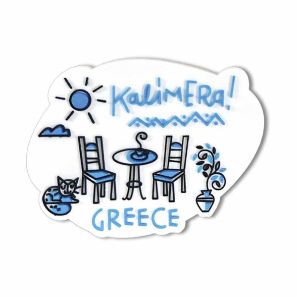 Μαγνήτης Kalimera Greece PVC