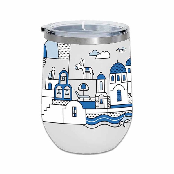 Κούπα - Θερμός Μπλε Τρούλος