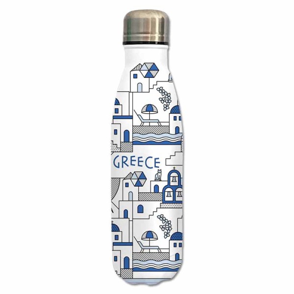 Μπουκάλι - Θερμός Μπλε Τρούλος