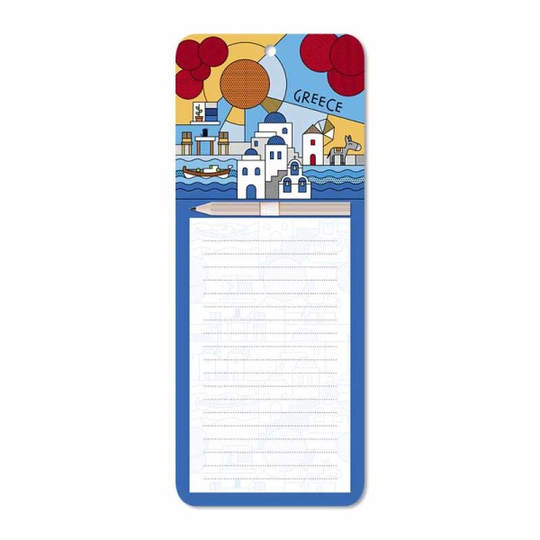 Μαγνητικό Σημειωματάριο Μπλε του Αιγαίου