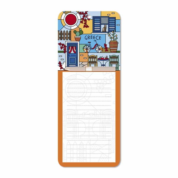 Μαγνητικό Σημειωματάριο Καφενείο - Ποδήλατο