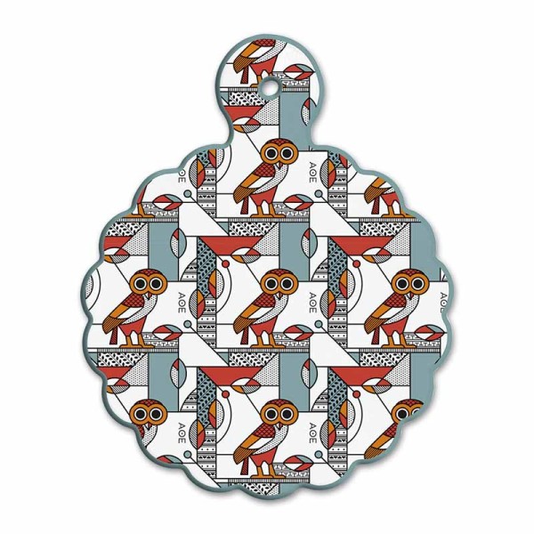 Κεραμική Πλάκα Κουκουβάγια