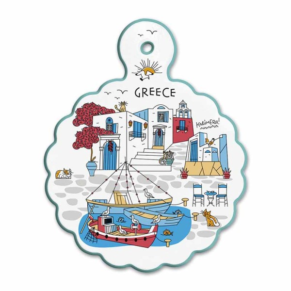 Κεραμική Πλάκα Καραβάκι