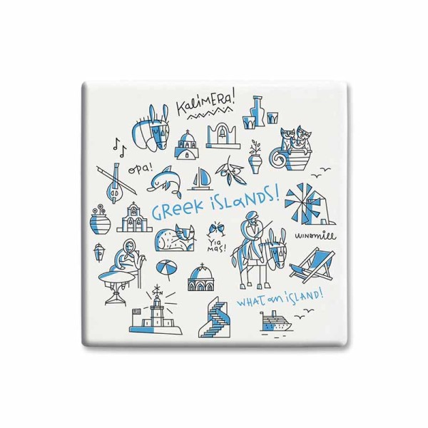 Κεραμικό Σουβερ Ελληνικά Νησιά