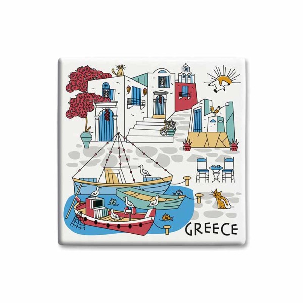 Κεραμικό Σουβερ Καραβάκι