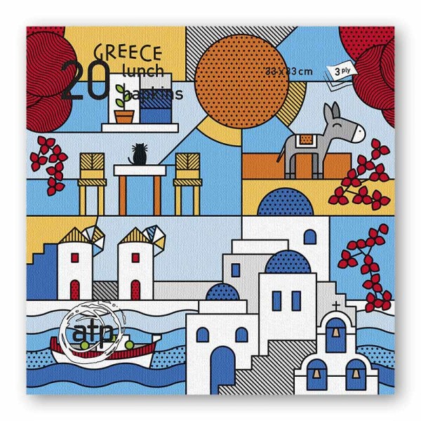 Χαρτοπετσέτες Μπλε του Αιγαίου