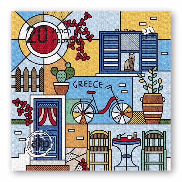 Χαρτοπετσέτες Καφενείο - Ποδήλατο