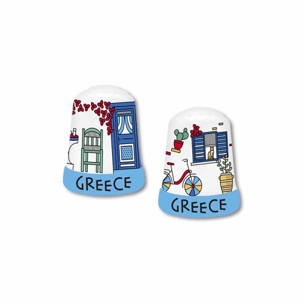 Δαχτυλήθρα Κεραμική Καφενείο - Ποδήλατο