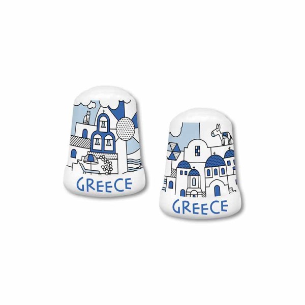 Δαχτυλήθρα Κεραμική Μπλε Τρούλος