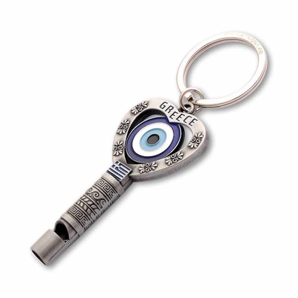 Μεταλλικό Μπρελόκ Σφυρίχτρα – Μάτι