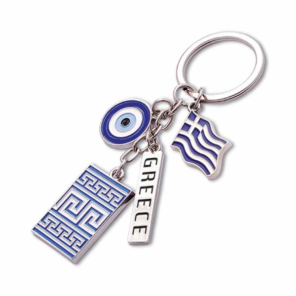 Μεταλλικό Μπρελόκ Μαίανδρος, Ελληνική Σημαία & Μάτι