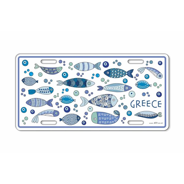 Μεταλλική Ταμπέλα Ψάρια