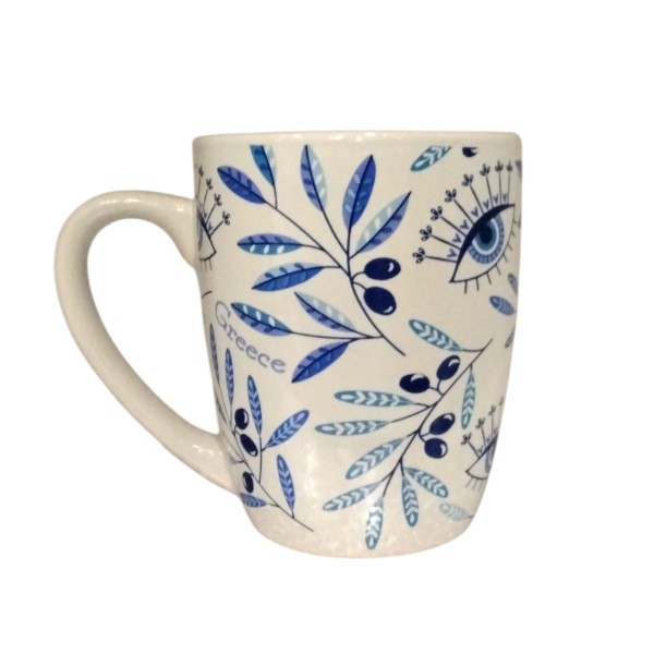 Κούπα Κεραμική - Μάτι & Κλαδιά Ελιάς