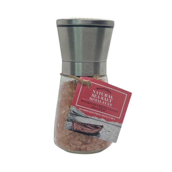 Φυσικό Ροζ Αλάτι Ιμαλαΐων – Μύλος Inox