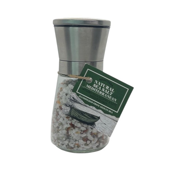 Φυσικό Μεσογειακό Θαλασσινό Αλάτι – Μύλος Inox