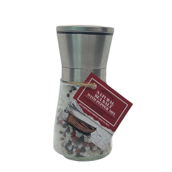 Φυσικό Θαλασσινό Αλάτι με Μείγμα Πιπεριών – Μύλος Inox